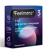 Купить feelmore (филлморе) презервативы с точками и ребрами 3 в1, 3шт  в Балахне