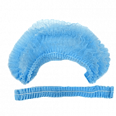 Купить шапочка-берет шарлотта нестерильная спанбонд плотность 15/м2, размер 1, длина 48см, голубая 125 шт в Балахне