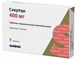 Купить скертцо, таблетки покрытые пленочной оболочкой 400мг 7шт в Балахне