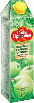 Купить сады придонья сок, ябл. 100% 1л (сады придонья апк, россия) в Балахне