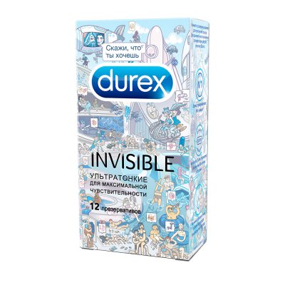 Купить durex (дюрекс) презервативы invisible 12шт doodle в Балахне