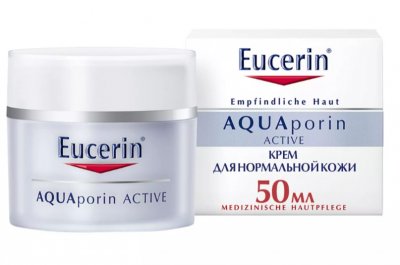 Купить eucerin aquaporin active (эуцерин) крем для лица для чувствительной, норм и комбинир кожи интенсивное увлажнение 50 мл в Балахне