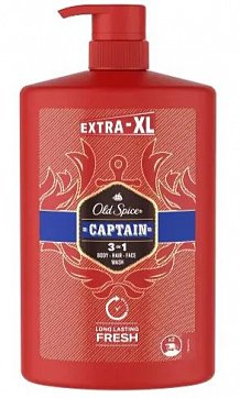 Old Spice (Олд Спайс) гель для душа и шампунь 3в1 captain, 1000мл