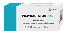 Купить розувастатин-лект, таблетки покрытые пленочной оболочкой 10 мг, 90 шт в Балахне