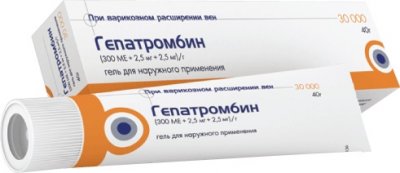 Купить гепатромбин, гель для наружного применения (300ме+2,5мг+2,5мг)/г, 40г в Балахне