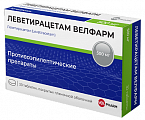 Купить леветирацетам велфарм, таблетки покрытые пленочной оболочкой 500 мг, 30 шт в Балахне
