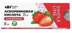 Купить аскорбиновая кислота вкус клубники abc healthy food таблетки 25мг 10шт бад в Балахне