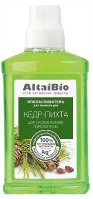 Купить altaibio (алтайбио) ополаскиватель для полости рта антибактериальный кедр и пихта, 400мл в Балахне