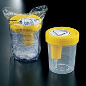 Купить контейнер для биопроб стерильный со встроенным устройством для забора мочи в ваккумную пробирку, 120мл в Балахне