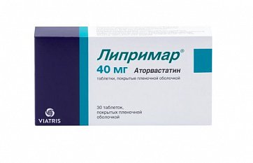 Липримар, таблетки, покрытые пленочной оболочкой 40мг, 30 шт