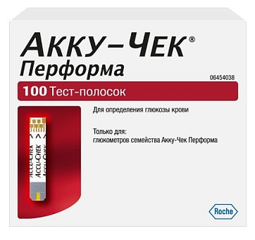 Тест-полоски Accu-Chek Performa (Акку-Чек), 100 шт