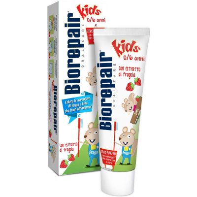 Купить биорепейр (biorepair) зубная паста детская кидс 0-6лет экстракт земляники 50мл в Балахне