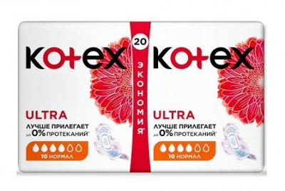 Купить kotex ultra dry (котекс) прокладки нормал дуо 20шт в Балахне