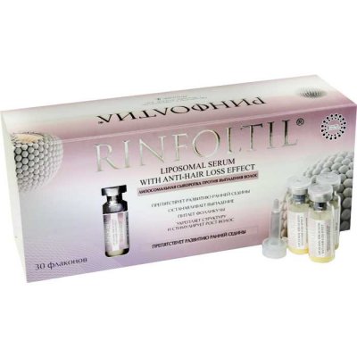 Купить rinfoltil (ринфолтил) липосомальная сыворотка против выпадения волос, потив развития ранней седины, 30 шт в Балахне