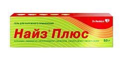 Купить найз плюс, гель для наружного применения 0,25 мг/г+50 мг/г+100 мг/г+10 мг/г, 50 г в Балахне