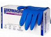 Купить перчатки dermagrip high risk powder free сверхпрочные синие размер m, 50 шт в Балахне