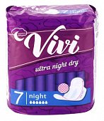 Купить vivi (виви) прокладки ночные ultra dry, 7 шт в Балахне