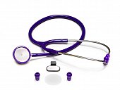 Купить стетоскоп amrus (амрус) 04-ам410 premium медицинский двухсторонний терапевтический, фиолетовый в Балахне