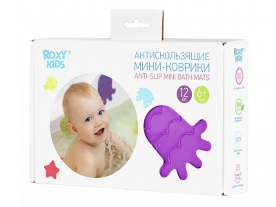 Купить roxy-kids (рокси-кидс) мини-коврики детские для ванной противоскользящие, 12 шт в Балахне
