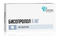 Купить бисопролол, таблетки, покрытые пленочной оболочкой 5мг, 60 шт в Балахне