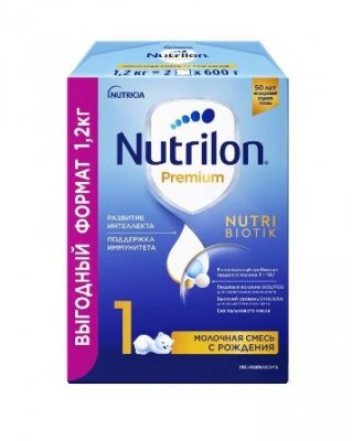Купить nutrilon premium 1 (нутрилон) сухая смесь детская с рождения, 1200г в Балахне