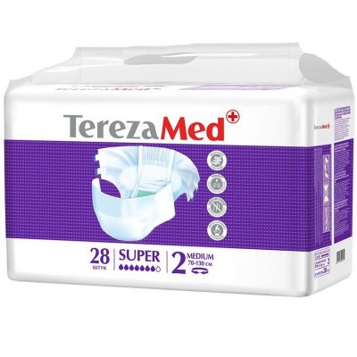Купить terezamed (терезамед), подгузники для взрослых super medium, размер 2 28 шт в Балахне