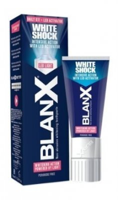 Купить бланкс (blanx) зубная паста white shock отбеливающая со светодиодной крышкой (активатор), 50мл в Балахне