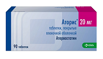 Купить аторис, таблетки, покрытые пленочной оболочкой 20мг, 90 шт в Балахне