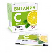 Купить витамин с аскорбиновая кислота, порошок в пакетах 2,5г, 10 шт бад в Балахне