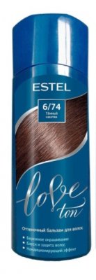 Купить estel (эстель) бальзам для волос оттеночный love ton 150мл тон 6/74 темный каштан в Балахне