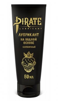 Купить pirate (пират) лубрикант на водной основе клубничный, 50мл в Балахне