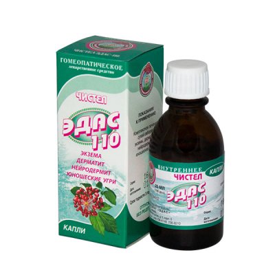 Купить эдас-110 чистел (нейродермит), капли для приема внутрь гомеопатические, 25мл в Балахне
