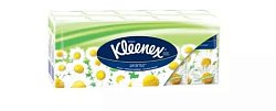 Купить kleenex (клинекс) платки носовые бумажные с ароматом ромашки 10х10 шт в Балахне