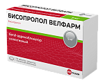 Купить бисопролол-велфарм, таблетки, покрытые пленочной оболочкой 5мг, 50 шт в Балахне