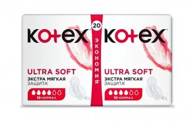 Купить kotex ultra soft (котекс) прокладки нормал 20шт в Балахне
