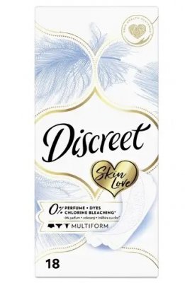 Купить discreet (дискрит) прокладки ежедневные skin love multiform, 18шт в Балахне