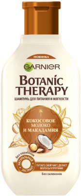 Купить garnier botanic therapy (гарньер) шампунь для волос кокос и макадамия 400мл в Балахне