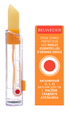 Купить belweder (бельведер) бальзам для губ с маслом сладкого апельсина и витамином с 4г в Балахне