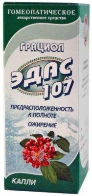 Купить эдас-107 грациол (полнота), капли для приема внутрь гомеопатические, 25мл в Балахне
