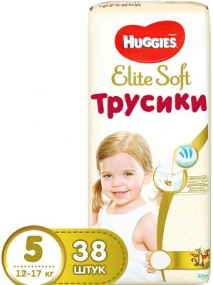 Купить huggies (хаггис) трусики elitesoft 5, 12-17кг 38 шт в Балахне
