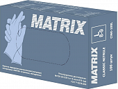 Купить перчатки matrix смотровые нитриловые нестерильные неопудренные текстурированные, размер l, 50 пар, голубые в Балахне