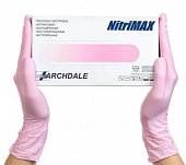 Купить перчатки archdale nitrimax смотровые нитриловые нестерильные неопудренные текстурные размер хs, 50 пар (100шт) розовые в Балахне