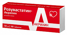 Купить розувастатин-акрихин, таблетки, покрытые пленочной оболочкой 10мг, 30 шт в Балахне