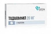 Купить тадалафил, таблетки, покрытые пленочной оболочкой 20мг, 2 шт в Балахне