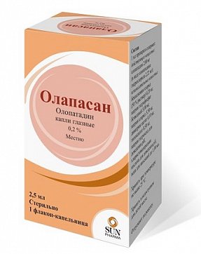 Олапасан, глазные капли 0.2%, флакон 2,5мл