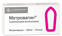 Купить метровагин, суппозитории вагинальные 500мг, 10 шт в Балахне