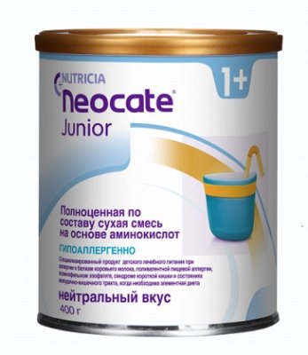 Купить неокейт джуниор (neocate junior) гипоаллергенная сухая смесь с 1 года, 400г в Балахне