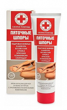 Скорая помощь пяточные шпоры крем-бальзам для пяток, 100мл
