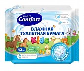 Купить смарт комфорт (smart comfort kids) бумага туалетная влажная для детей с экстрактом ромашки, 42 шт в Балахне