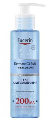 Купить eucerin dermatoclean (эуцерин) гель для умывания освежающий и очищающий 200 мл в Балахне